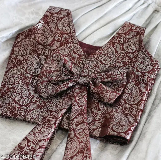 Brown & white sleeveless Lehenga Cholis for baby girl, handcrafted Aari work on cotton dupatta, traditional Indian outfit in solid top and floral skirt design