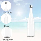 Clear glass wine bottles (750ML, pack of 3), leak-proof, BIS/ISI certified, for drinks and storage