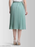 Women's solid crepe ethnic skirts from India, available in sizes 26-36