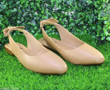 Synthetic pointed slip-ons by SKOLL Women, ideal for casual and party wear, comfortable boat shoes in India sizes 4-8