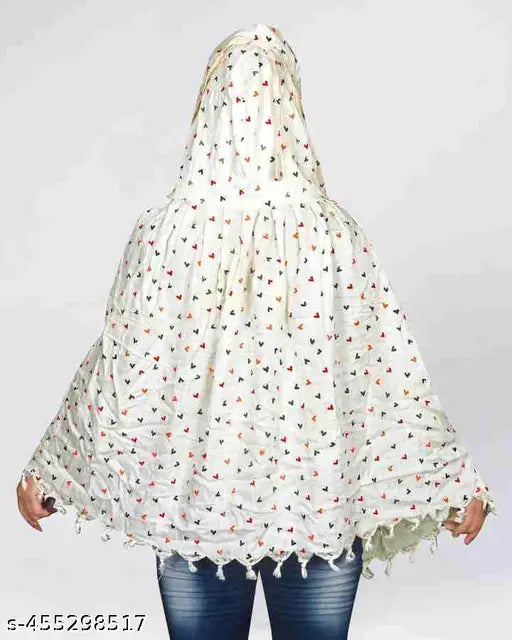 Pure cotton women's scarf, full face cover for summer skin protection, Bandhani print