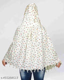 Pure cotton women's scarf, full face cover for summer skin protection, Bandhani print