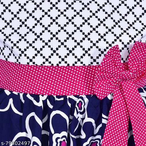 Silver kraft cotton sleeveless printed net baby frock dress, spruce up 3-24 months wardrobe