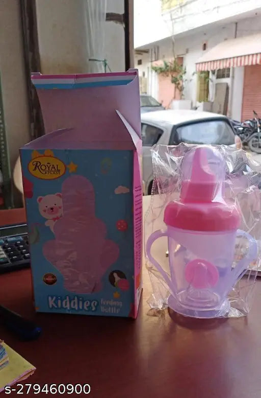 Multicolor BPA-free, leak-proof baby sipper cups (set of 2, 300ml) with double handles, perfect for growing babies' needs