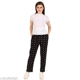 Trendy cotton-blend printed pyjama pack 2 for women, travel-friendly design in various sizes
