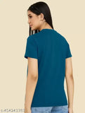 Lycra half-sleeve women's combo t-shirt with printed net pattern, available in S, M, L, XL. Made in India