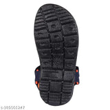 Striped net synthetic Kids sandals, Iron Man design with PVC sole, Velcro fastening - trendy summer footwear for all seasons