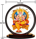 Indian Giftlab Vishwakarma double-sided dashboard idol, modern religious showpiece for car and home decor