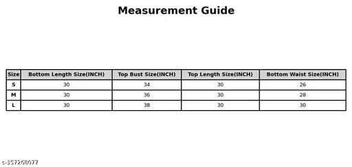 Trendy modern women's crepe top & bottom set, long-sleeved, S(34/30/26), M(36/30/28), L(38/30/30), India-made