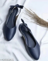 Black synthetic bellies footwear for women - trendy, lightweight, open back design, indoor/outdoor wear
