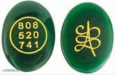 Green Jade Zibu Coin: Attract Moneey Cash Flow & Wealth (Natural, Oval Shape, Feng Shui). Indian Origin
