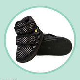 Cotton and PVC printed velcro baby shoes, stylish footwear with chu-chu sound music for kids ages 9-24 months, designed for comfort and safety (India)