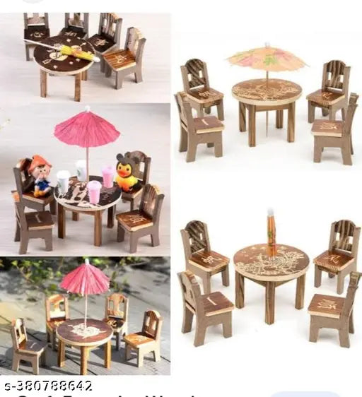 Handmade silk small children's toy chair and table, ideal for 4-5 years old, Made in India