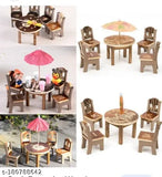 Handmade silk small children's toy chair and table, ideal for 4-5 years old, Made in India