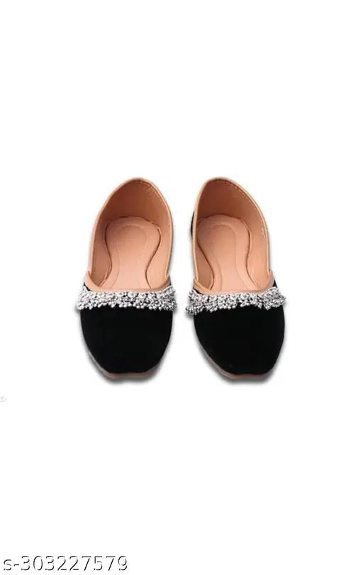 Velvet Punjabi royal payal juti with PVC sole, embellished detailing and closed back. Premium quality casual sandals for comfortable everyday wear, best paired with denims. Made in India. (IND-4, IND-5, IND-6, IND-7, IND-8, IND-9)