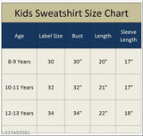 Faux fur hoodie, self-design graphic print, kids girls winter wear by KANIKA. Polyester, long sleeves, front pockets, 10-11 years size, made in India