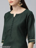 Cotton Kavya Dupatta set with pants, solid net, three-quarter sleeves, Indian ethnic wear for women (S: 36m/38in, M: 38in/32in, L: 40in/34in, XL: 42in/36in, XXL: 44in/38in)