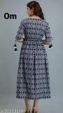 Celestial blue rayon gown, flattering three-quarter sleeves, intricate prints on timeless elegance dress