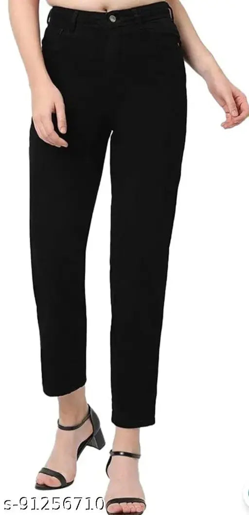 Denim straight jeans, lightweight and soft for comfortable fashion, Made in India