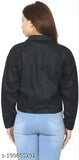 Denim Z Black Jacket, solid pattern for 12-16 years, premium youth clothing from India