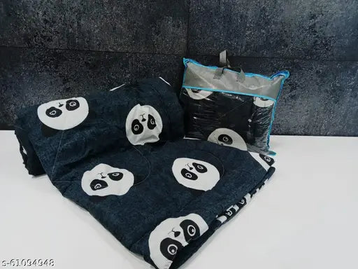 Cotton single bed comforter, cozy warm fiber inside, attractive kids designs - Sushant Panda, India