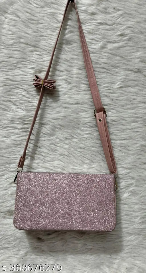 Synthetic solid net free size ladies sling bag, accessory for everyday use