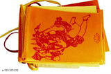 Multicolor, high-quality velvet ai Shree/Shri Ram flag for car/home/bike decor, suitable for office or bike door. 100% washable, made in India