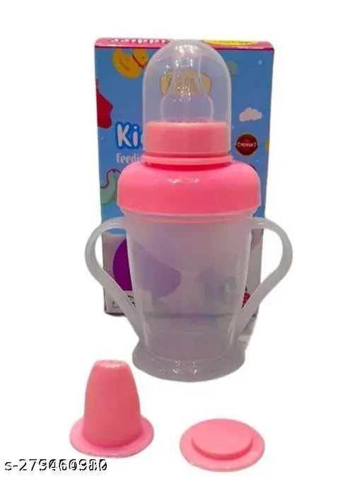 Yellow BPA-free, leak-proof sipper cup double handle bottle (300ml), royal baby feeding essential