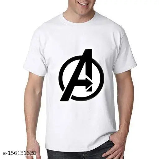 Denip Fabulous Style Avengers Logo Polyester T-Shirt, multi-colored short sleeves, graphic print for men