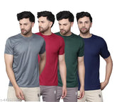 Premium polyester short-sleeve men's Drifit T-shirt combo (S-XXL), ideal for casual outings and sweat-free comfort