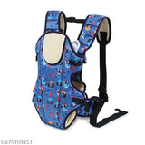 Blue plastic baby carrier bag, 3-in-1 ergonomic adjustable sling kangaroo design for infant child and mother travel (0 to 2 years)
