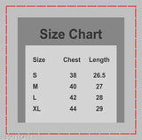 Stylish printed oversized women's cotton blend t-shirt, vibrant pattern on short sleeves, size S (38 in bust, 26 in length)