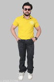 Solid denim men's jeans from Looks Divine, size 28/30/32/34. Perfect for stylish casual wear