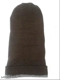 Woolen Reversible Monkey Cap (Men & Women, Solid, Onesize) - Durable, Comfortable, Winter Protection