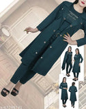Lycra maxi 3-piece jumpsuit in solid cotton blend, perfect for women's parties and events