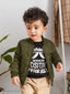 Green polyester boys bomber jacket with classic design, long sleeves, and trendy color for casual wear or outdoor activities. May include side pockets and soft lining. Size: 18-24 Months to 8-9 Years (India)