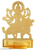 Golden Zinc Goddess Durga Idol (5x1x7 CM), perfect for temples and home décor