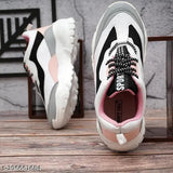 Multicolor touch mesh & EVA women's/girls casual shoes, lace-up, featuring airmix sole and fibric upper for everyday style and stain resistance. Available in sizes IND-4 to IND-8 (26in - 28in foot length). Made in India