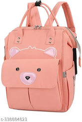 Water-resistant pink diaper bag with large compartments, eco-friendly and stylish, perfect for maternity needs