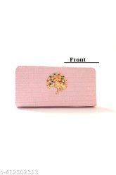 PU women's floral evening clutch, solid net pattern, 2 compartments, free size (9in x 4in), perfect for parties, weddings