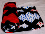 Microfiber abstract print double bed AC blanket, lightweight, multicolor10 - soft, cosy, hypoallergenic, durable