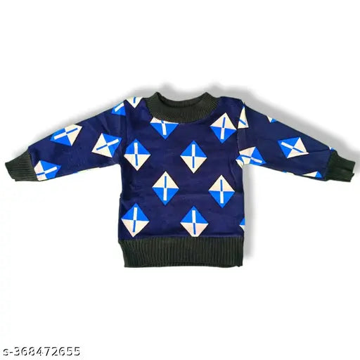 Morvika printed cotton sweatshirts (pack of 2), semi woolen for light winter, ideal for infants and toddlers, embroidered net design