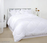 Cotton premium white reversible comforter, 200 GSM quality for double bed, made in India
