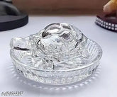 Glass Vastu Feng Shui Crystal Tortoise, 12cm x 12cm x 4cm, Indian-origin showpiece