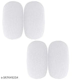 Stylish cotton and EVA rabbit face booties for baby boys & girls, anti-slip sole, unisex pack of 2 in blue & black