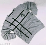 Cotton blend striped long sleeve men's t-shirt (M: 38in chest, 27in length; L: 40in chest, 28in length; XL: 42in chest, 29in length), India