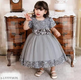 New Gary Lorex Embellished Smart Watch in net sleeve, perfect for baby girl's parties & events, Indian origin from Jasmine Dresses