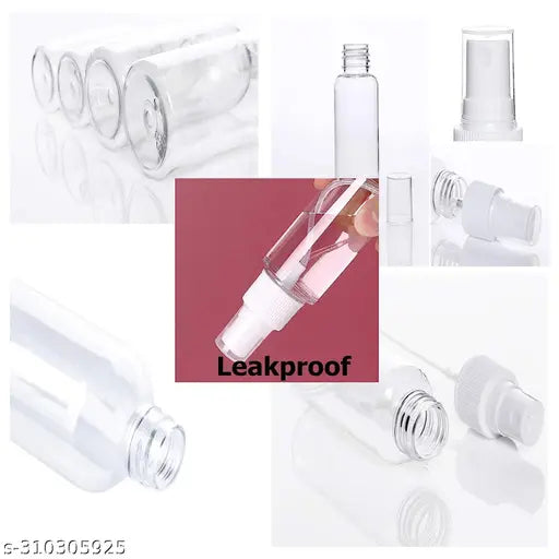 Refillable white mini spritz bottles (Pack of 5), perfect for travel-sized cleaning liquids or perfume