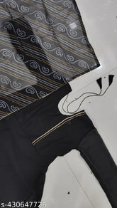 Black georgette gawn with duppata, solid black traditional Indian women's clothing for plus sizes. (1 N, Sizes: M-5XL)