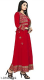Rayon kurtis, single-toned long-sleeved Indian fashion on mannequin